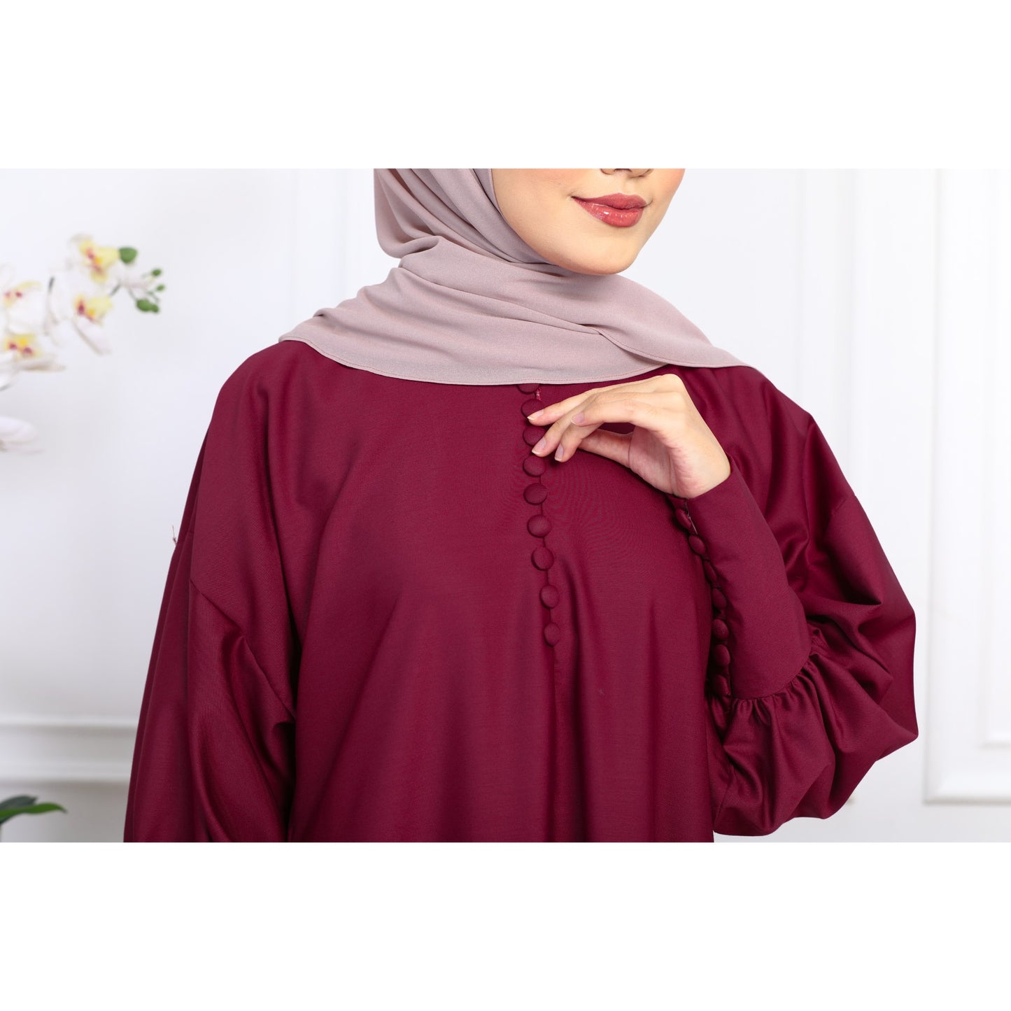 Poppy Dress (Maroon)