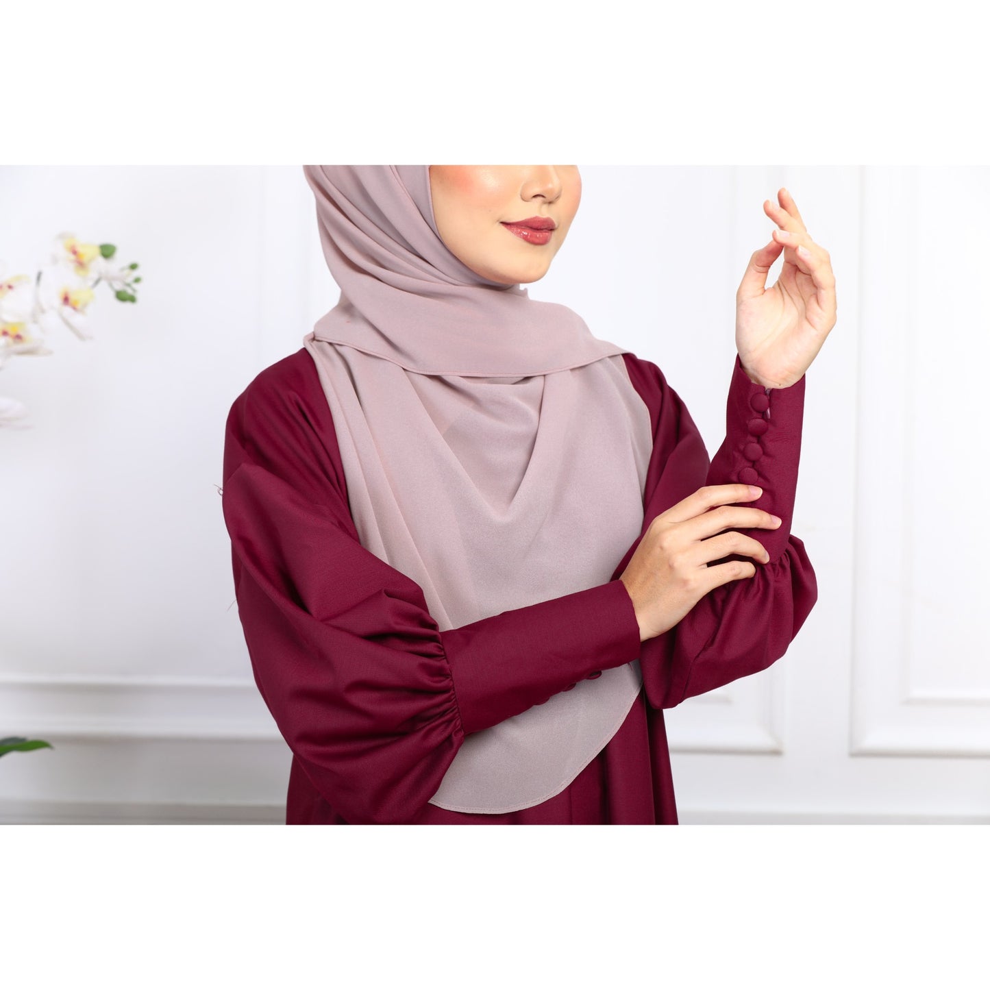 Poppy Dress (Maroon)