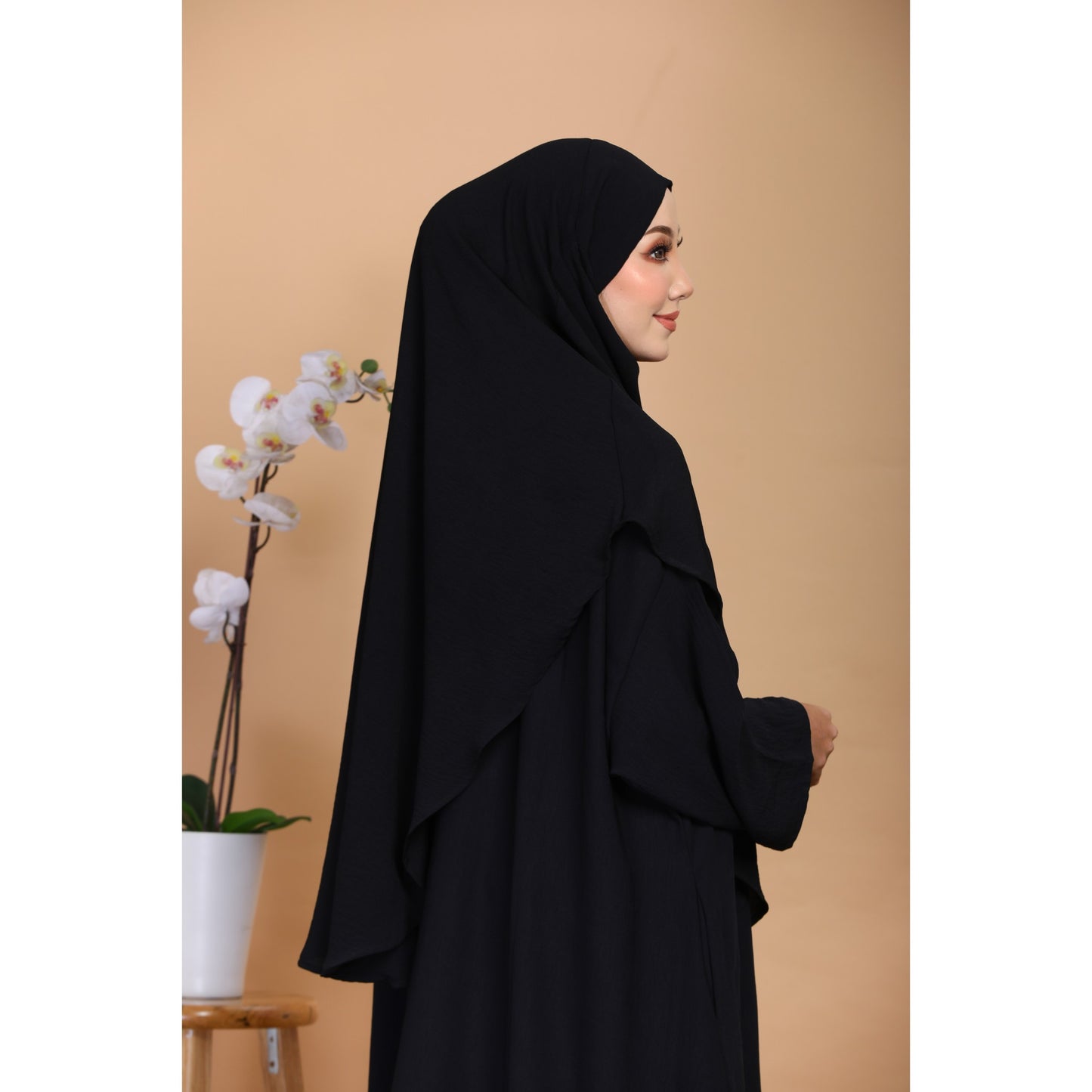 Flora Khimar -Black