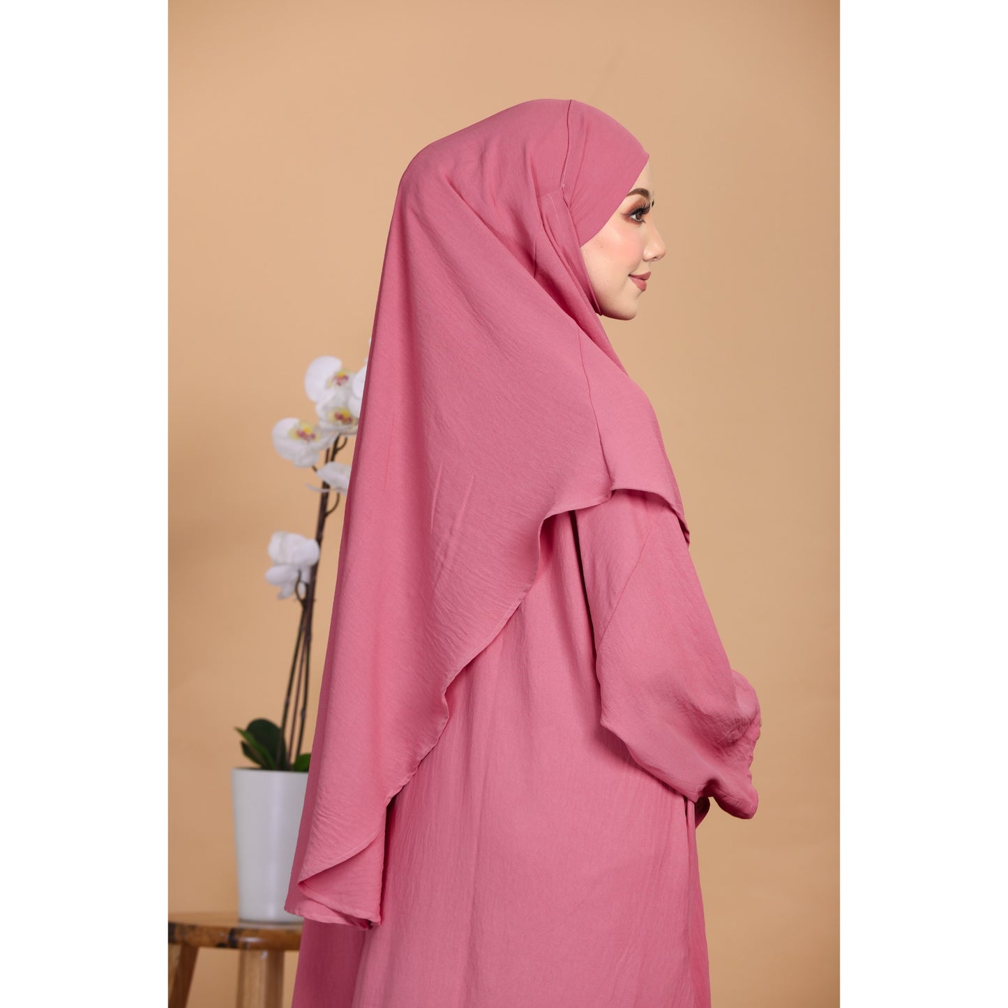 Flora Khimar - Punch Pink